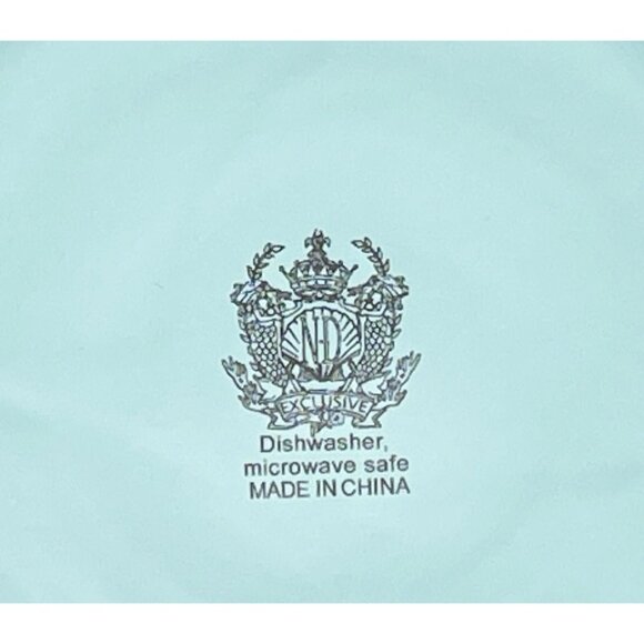 Vintage ND Exclusive Aquamarine Blue Ceramic Vegetable Serving Bowl - Picture 8 of 9